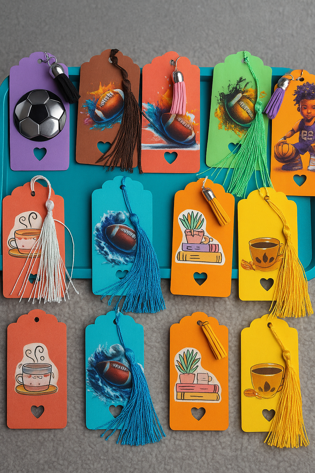 Handmade Sports-Themed Bookmarks – Unique Gifts for Athletes, Fans & Readers