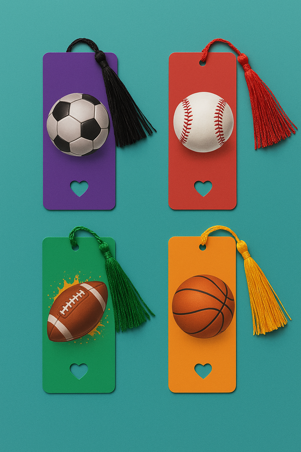 Handmade Sports-Themed Bookmarks – Unique Gifts for Athletes, Fans & Readers
