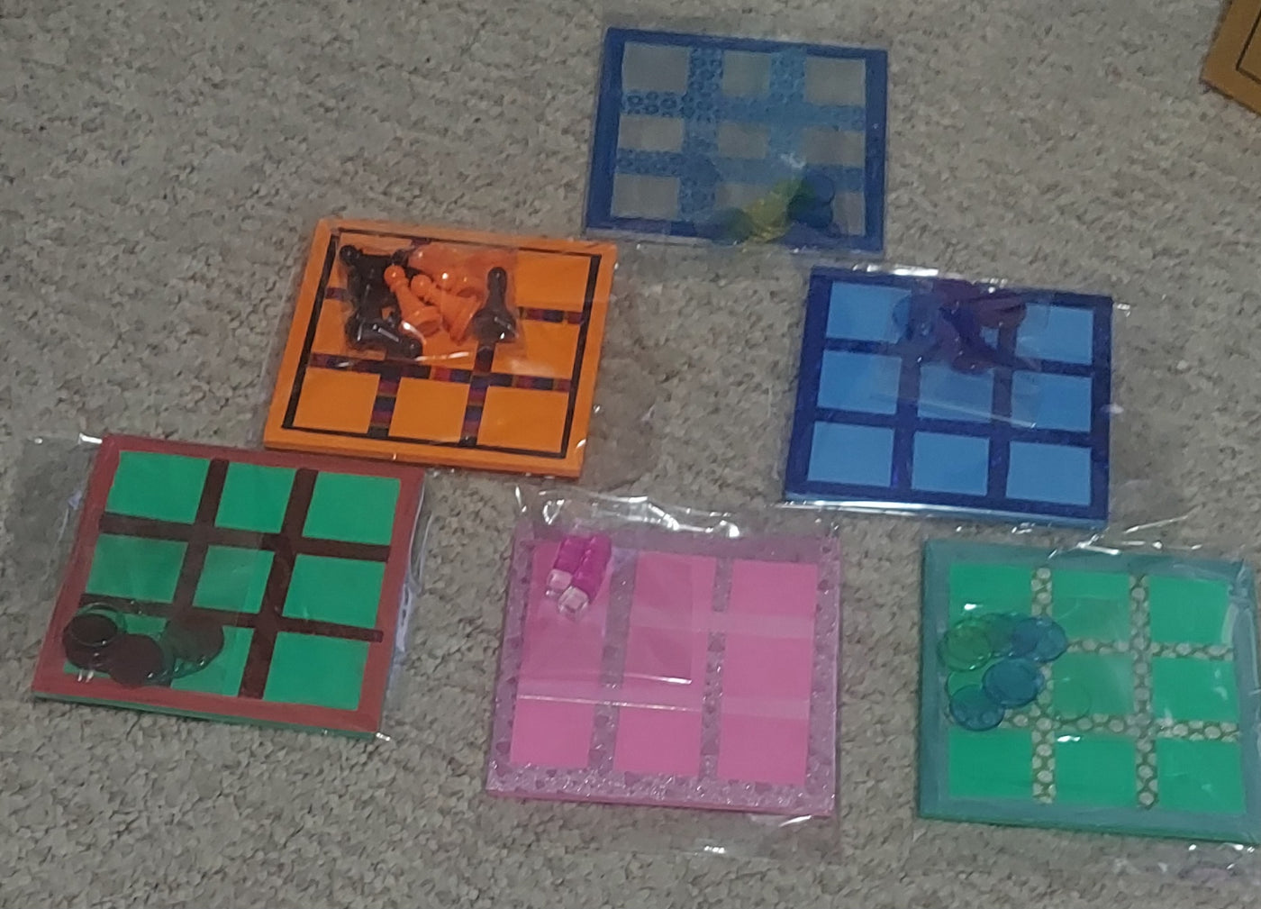 Unique handmade tic-tac-toe game, great for gifts or family fun