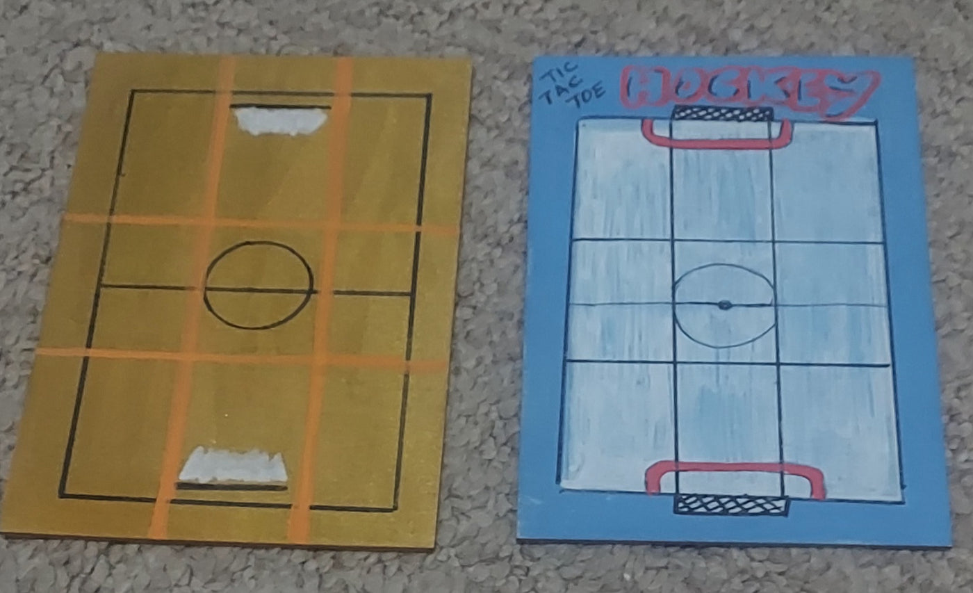 Unique handmade tic-tac-toe game, great for gifts or family fun